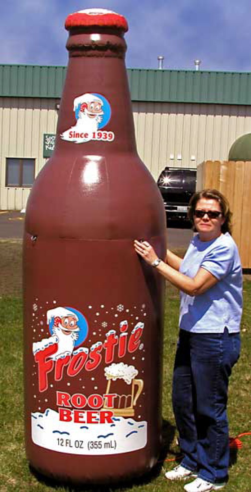 Inflatable Cans and Bottles frostie root beer - 8'