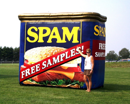 Giant can of spam